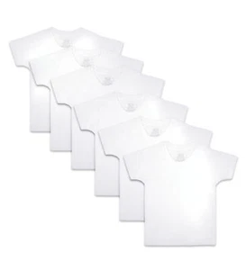 Fruit Of The Loom Toddler Boys 5 Pack White Crew FTL-5P525T.EbayUS - Picture 1 of 2