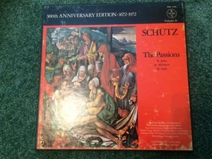 Schutz 300th Anniversary edition 1672-1972: Passions VOX SVBX 5102 3 LP set  - Picture 1 of 2