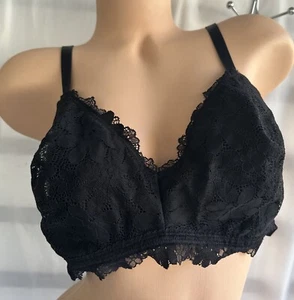 Aerie Bralette Bra Size XL Black Lace - Picture 1 of 7