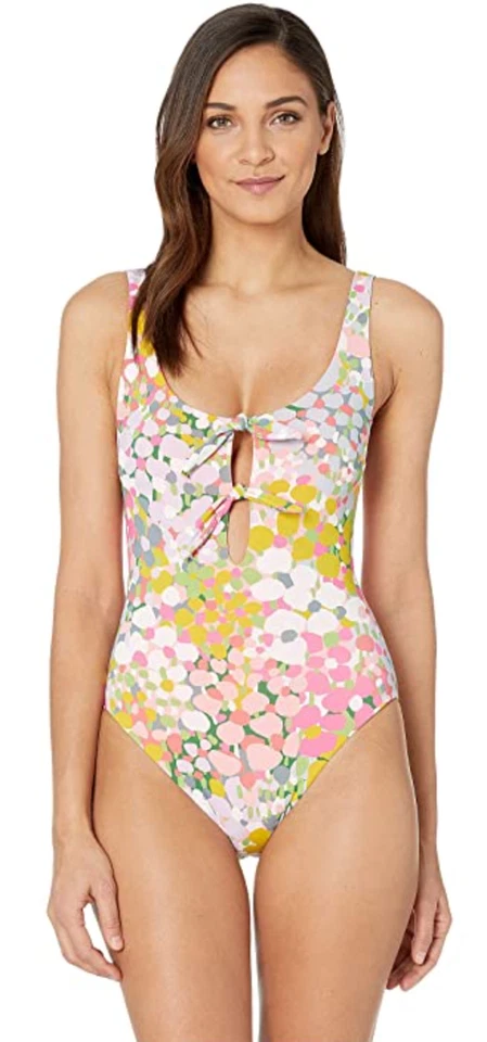 Traje de baño reversible de una pieza rosa Kate Spade New York A2712 para mujer talla pequeña Foto 1 de 1