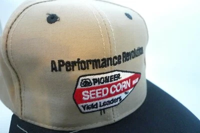 Vtg New 2000 Hat Cap Pioneer Seedcorn Yield Leaders Khaki - Image 1 of 4