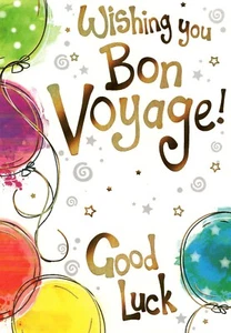 'BON VOYAGE' GREETINGS CARD AND ENVELOPE 5"x 7" - Picture 1 of 3