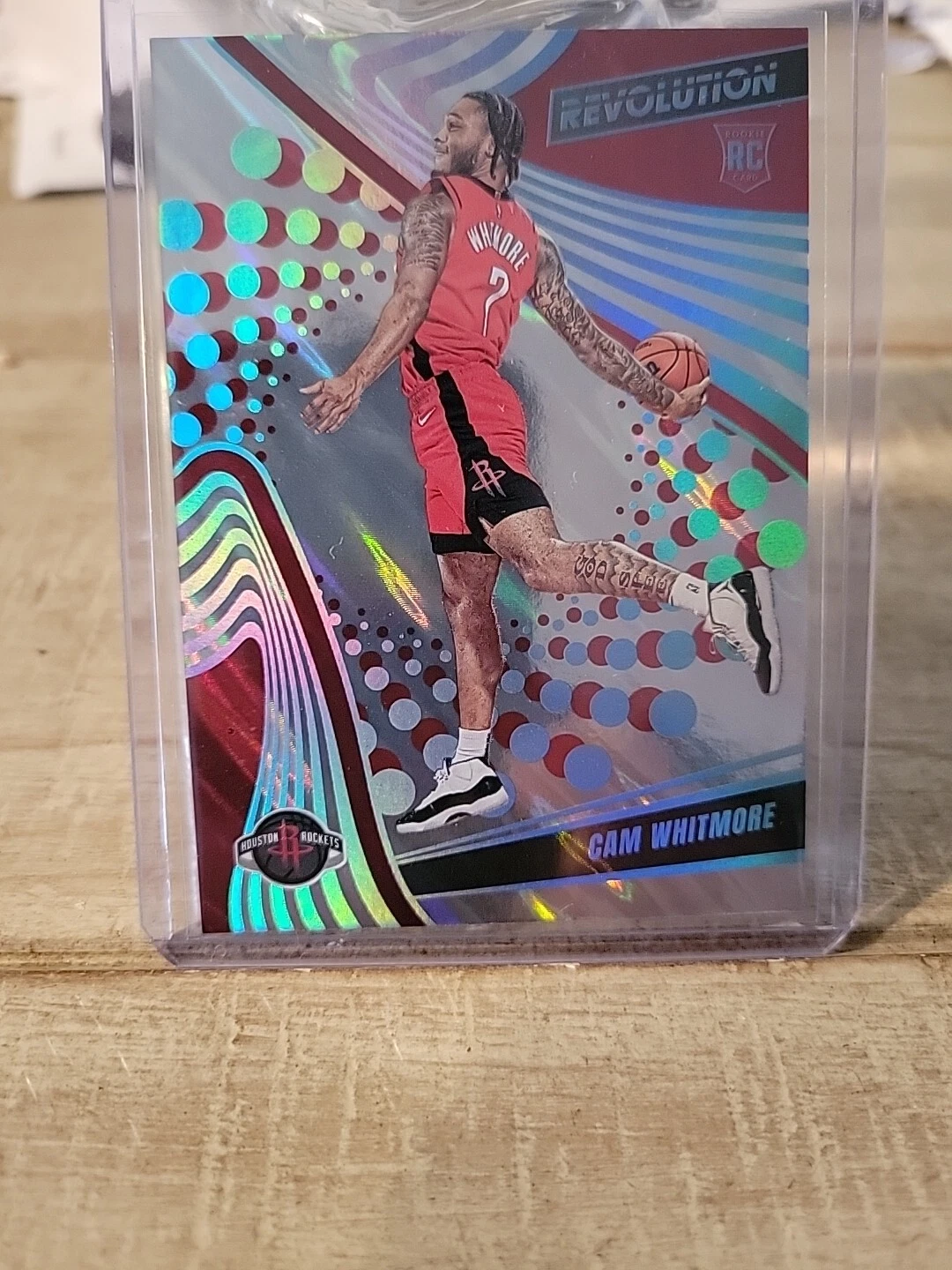 2023-24 Panini Revolution #111 Cam Whitmore RC Rookie Lava # 06/10 Rockets