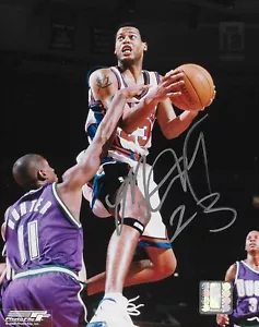 Foto firmada por Marcus Camby New York Knicks baloncesto 8x10 certificado de autenticidad - Imagen 1 de 1