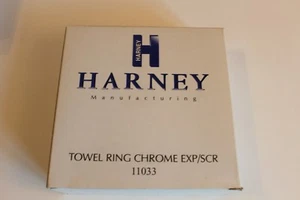 Metal Towel Ring Holder Hanger Chrome Wall Mounted Harney - Picture 1 of 3