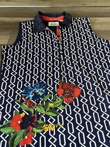 Canotta golf donna EP Pro Tour Tech taglia small floreale senza maniche - Foto 1 di 6