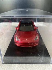 Tesla Mode3 Diecast 1:43 Gift Rare Multicoat Red Toy Elon OEM M3 - Bild 1 von 5