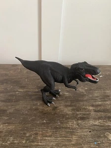 2011 Schleich SHADOW TYRANNOSAURUS REX Black T-Rex Dinosaur Figure 73527 11” - Picture 1 of 10