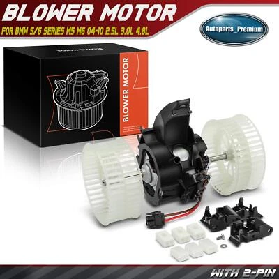 Motor calentador soplador HVAC con jaula de ventilador para BMW 528i 535i XDrive 650CI M5 M6 700280 Foto 1 de 4