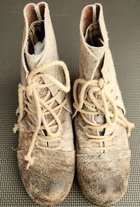 Womens sz 37 Distressed Leather Ankle Boots by Unknown brand - Picture 1 of 13