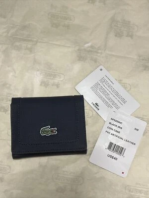Lacoste черный Iris ПВХ монета чехол новый с Ярлыками - Изображение 1 из 4
