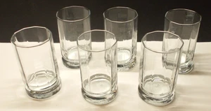 Anchor Hocking 10 Panel Clear Juice Glasses Set of 6 - Picture 1 of 6