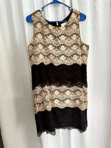 Jessica Simpson(14)- Cream and Black SheathMini Dress - Picture 1 of 3