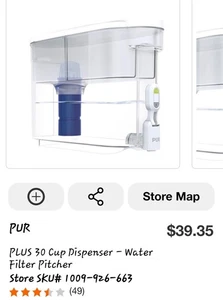 Pur Plus 30 Cup Dispenser Water Filtration System - NEW IN BOX - Picture 1 of 2