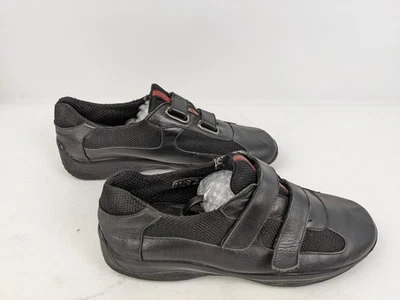 Tenis PRADA Americas Cup gancho lazo negro rojo a rayas - EE. UU. 11,5 UE 45 Foto 1 de 4
