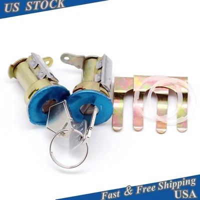 Se adapta a Dodge D250 1981-1989 cilindro de bloqueo de puerta con 2 llaves tono 5070004 EE. UU. Foto 1 de 4