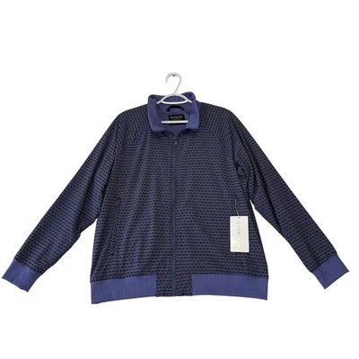 Chaqueta Bomber Athleta Brooklyn Talla XL NUEVA CON ETIQUETAS Púrpura Geométrica Malla Forrada Informal Foto 1 de 4