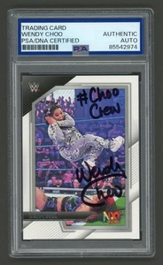 Wendy Choo Signed 2022 Panini NXT 2.0 WWE Card #94 (PSA) Inscribed #ChooCrew - Picture 1 of 2