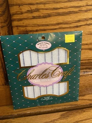 NEW Waste Fabric 100% cotton 8.5 count 12” X 18” Charles Craft one NEW pkg - Image 1 of 4