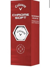 CALLAWAY CHROME SOFT GOLF BALLS 3 PACK NEW IN PACKAGE - Picture 1 of 1
