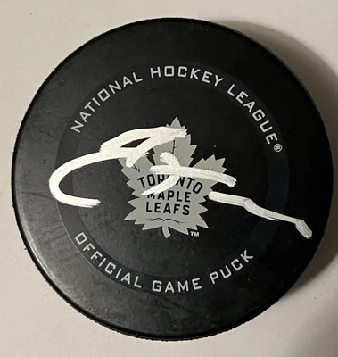 John Tavares Toronto Maple Leafs Signed Autographed Official Game Puck - Image 1 of 3