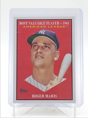 ROGER MARIS 2025 TOPPS ACTUALIZACIÓN SERIE JUGADOR MÁS VALIOSO 1961 Q4496 Foto 1 de 2
