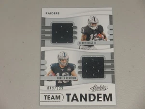 2020 Absolute Team Tandem Dual Jersey Henry Ruggs III Hunter Renfrow 049/199 - Picture 1 of 2