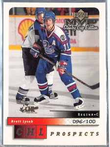 1999-00 Upper Deck MVP SC Edition Gold Script #204 Brett Lysak /100 - Picture 1 of 2