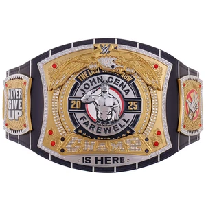 J.C Farewell Tour 2025 NYC Spinner Championship Replica Title Belt 2-4mm Brass - Picture 1 of 4