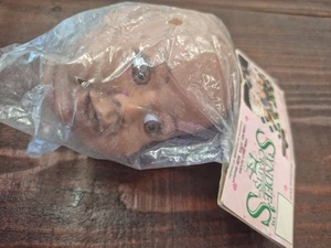 Cabeza de muñeca Syndee's #31008 ojos marrones artesanía embalaje mediano 1990 - Imagen 1 de 3