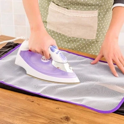 Hot Reusable Cloth Ironing Pad Useful Non-Flammable Protector Net Mesh - Image 1 of 4