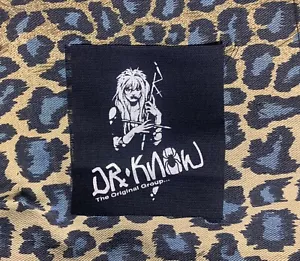 Patch fai da te Dr Know - Punk Crust Bandiera Nera Off Residuo Crack Oi - Foto 1 di 1