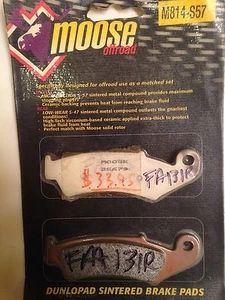 MADE IN UK Moose sintered brake pads Honda CR XR TRX ATV (FA125) free ship! - Foto 1 di 2