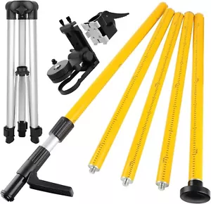 Laser Level Pole, Upgraded 12 ft. Telescoping Laser Pole with Tripod and Multifu - Picture 1 of 7
