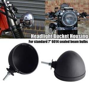 7" Dietz Headlight Bucket +Rim Kit Universal For Cafe Racer Motorcycle Models *2
