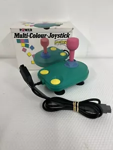 Joystick Power Play Cruiser 9 pines multicolor C64 Spectrum probado por Atari - Imagen 1 de 8