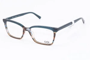 NEW OGI EVOLUTION 3139 2369 GREEN BROWN TORT AUTHENTIC DESIGNER EYEGLASSES 52-17 - Picture 1 of 4