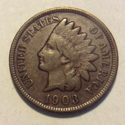 1903 INDIAN HEAD CENT B-412 Cover