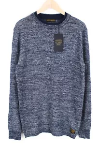 SCOTCH & SODA Ams Couture ~M Maglione Uomo Blu Misto Lana Maglia Pullover Maglione - Foto 1 di 6