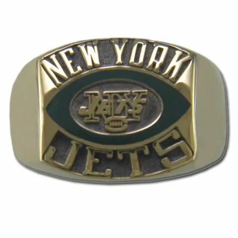 New York Jets Contemporary Style Goldplated NFL Ring Cover