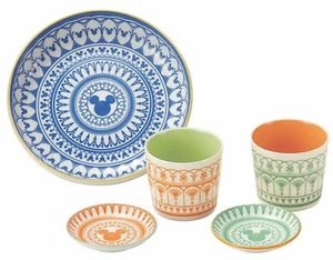 Sango Toki Disney Mickey Exotica Tea Time Cup Plate Set 3173-04 MADE IN JAPAN - Picture 1 of 2