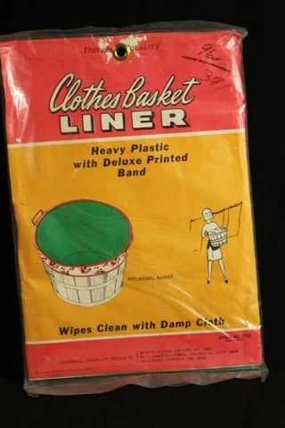 VINTAGE UNIVERSAL LAUNDRY BASKET LINER SEALED Cover