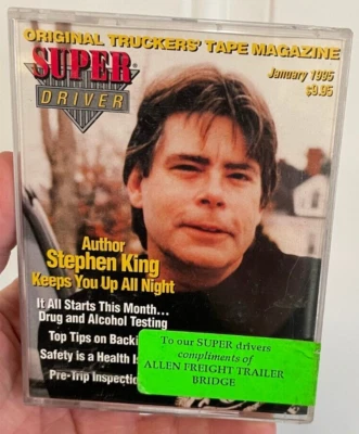 Super Driver Truckers Tape Magazine Cassette Sealed Jan 1995 Stephen King Horror - Image 1 of 4