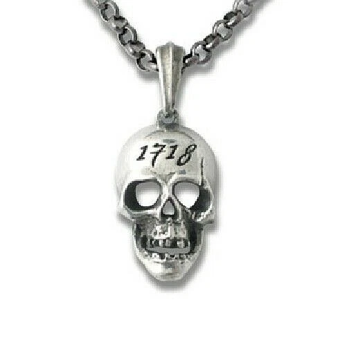 Skull Of Teach Pendant Peltro Alchemy Gothic - Immagine 1 di 1