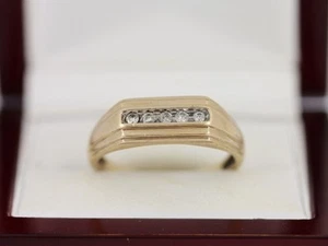 Diamond Eternity Ring 9ct Gold Gents Size Y 375 3.5g AK24 - Picture 1 of 4