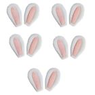 10Pcs Plush Rabbit Ear Patches Scarves Backpack Keychain Supplies