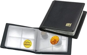 SAFE Taschen-Münzenalbum 227 mit 40 Blättern für 40 Münzen schwarz - Zdjęcie 1 z 4