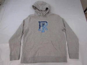 New Rhode Island Rams Mens Size XL Heather Gray Hoodie w/ Distressed Print - Picture 1 of 3