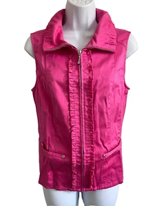 Blusa Christopher & Banks Talla S Rosa Sin Mangas Algodón Elástico - Imagen 1 de 12