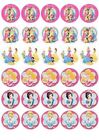 Princess Mixed Images Edible Cupcake Toppers Cake Decorations 142